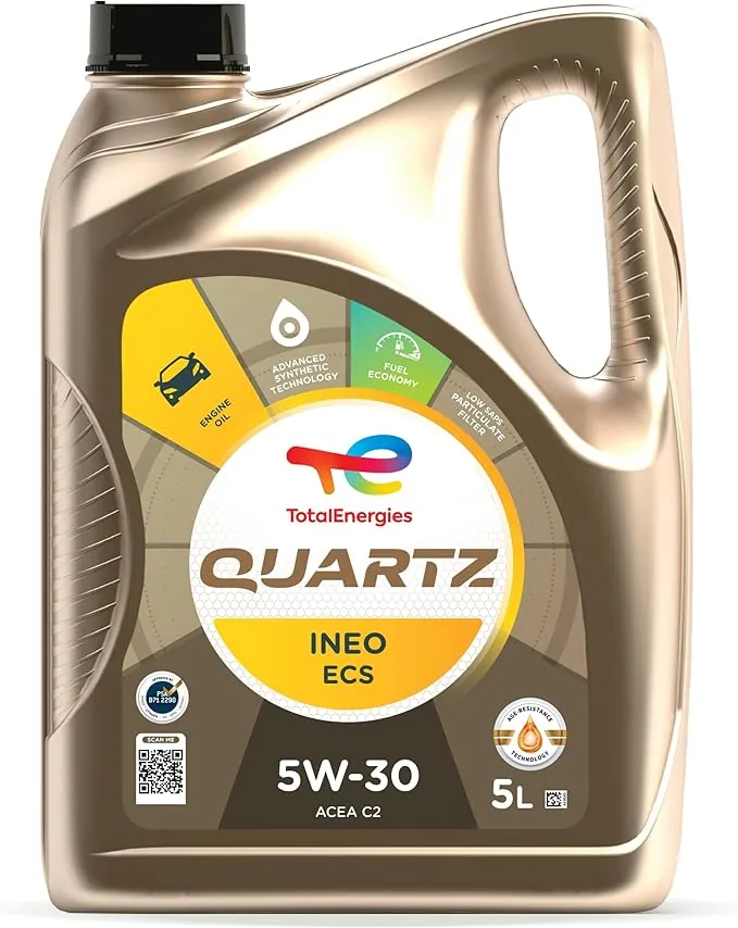 Total Aceite Lubricante de Motor Total Quartz Ineo ECS 5W-30 5 Litros