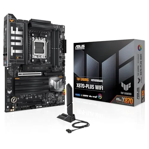 Asus Tuf Gaming X870-Plus Wifi - Motherboard - Atx - Socket Am5 - Amd X870 Chipsatz - Usb4, UsB-C 3,2 Gen 2x2, Usb 3,2 Gen 2, Usb 3,2 Gen 1 - WI-Fi 7