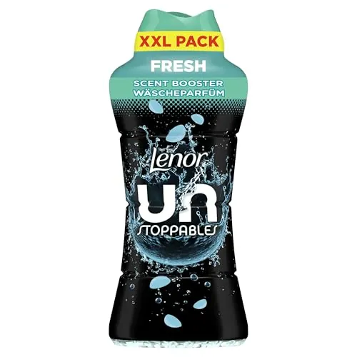 LENOR Unstoppables Perlas de Perfume para la Ropa, 61 Lavados (735g), Suavizante con Fragancia Fresca, Potenciador de Frescor