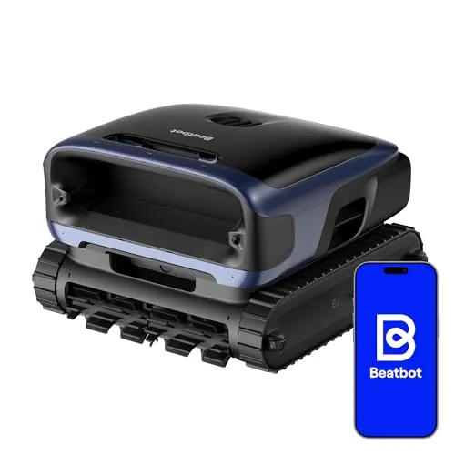 (2026 Nuevo)Beatbot Sora 70 Robot Piscina limpiafondos y Paredes: Limpieza de Superficie y Línea de Agua, 25700 LPH, Aparcamiento en Superficie, Depósito 6L, piscinas enterradas/elevadas hasta 300 m²