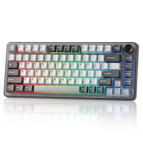 YUNZII B75 Pro Teclado Mecánico Inalámbrico (Dark Grey, Milk)