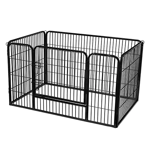 Feandrea Parque para Mascotas, Jaula para Perros, Metal