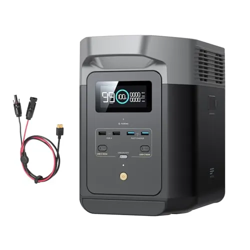 Estación de Energía Portátil EcoFlow Delta 2 1024 Wh con cable XT60