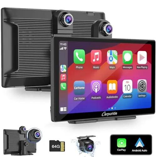 Carpuride W905 Coche Carplay Pantalla Portátil 9" Pantallatáctil