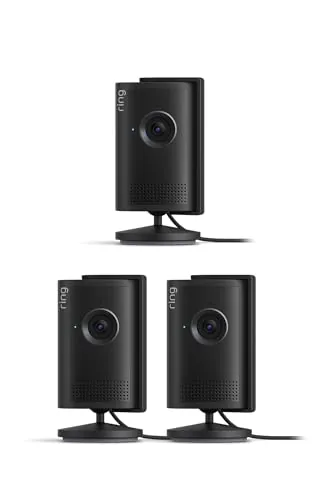 Ring Cámara interior Plus (Indoor Camera Plus, última generación) | Cámara de seguridad, enchufe | Retinal 2K, cubierta manual del objetivo | Prueba gratuita de 30 días del plan de suscripción Ring