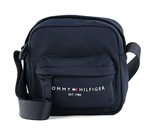 Tommy Hilfiger Infantil Unisex Bolso Bandolera TH Established Crossover Pequeño, Azul (Acc Desert Sky), Talla Única