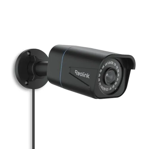 Reolink 4K 8MP Camara Vigilancia Exterior PoE, Acceso Remoto RLC-810A Negra | Detección de Personas/Vehículos/mascota, IP67 Impermeable, Alerta Inteligente, Camara de Seguridad con Ranura para Tarjeta SD