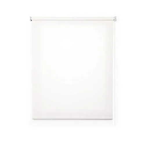 STORESDECO Estor Enrollable traslúcido Liso, Estor para Ventanas y Puertas (Blanco, 44 cm x 180 cm)