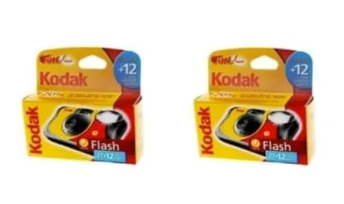 KODAK - Cámaras deshechables con Flash (39 exposiciones, 2 Unidades), multicolor, 35 mm