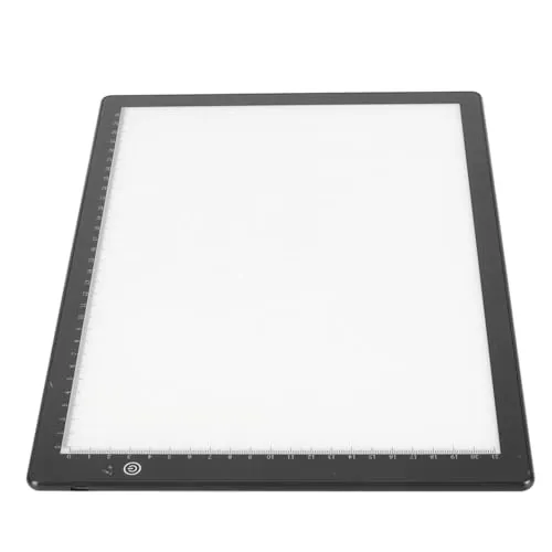Visor de Diapositivas A4, Caja de Luz para Escanear Diapositivas Antiguas, Escaneo de Películas Negativas, Escáner de Caja de Luz Ultradelgada A4 con 3 Brillos Ajustables,
