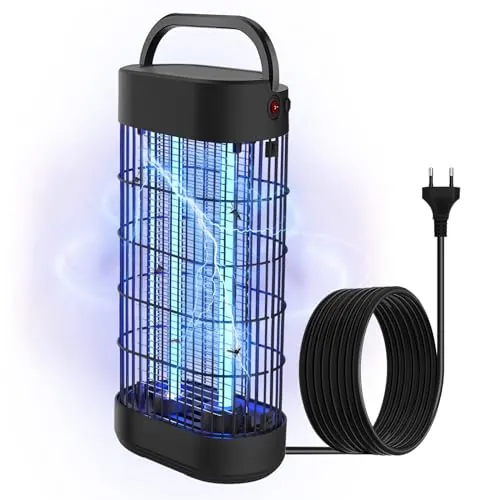 Lampara Antimosquitos Electrico 22W, Luz UV Matainsectos Eléctrico No Tóxico Matamoscas para Interiores Trampa para Mosquitos para Dormitorio Cocina Patio