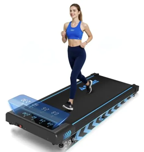 Cinta de Correr Plegable con Inclinación 9%, Cinta de Andar 4 en 1 Hogar, 2.5HP Cinta de Correr con Pantalla LED, Capacidad 330 LB, 12 HIIT, Control Remoto Magnético