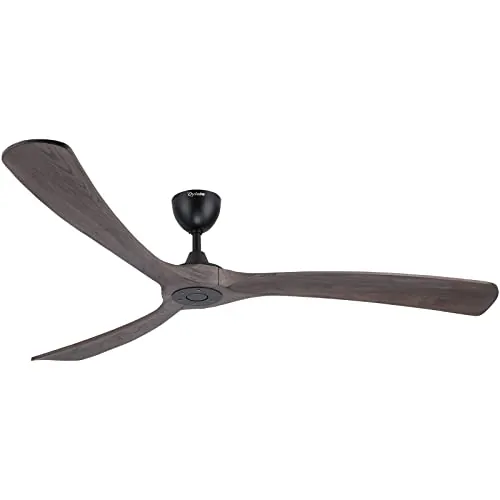 Ovlaim 183 cm Ventilador de techo con alas de madera sin iluminación