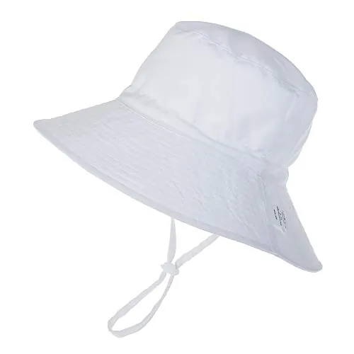 DRESHOW Gorro de Sol para Bebé Gorro Bebe Verano Gorros Proteccion Solar UV Bebe Niño Niña Gorra Playa con Correa Ajustable para la Barbilla UPF 50+