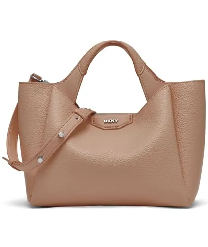 DKNY Mujer Willa Mini Satchel 100% Poliuretano, cappuccino, small