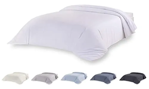 Todocama – Funda nórdica de Microfibra para edredón de Tacto Extra Suave. (Blanco - Cama 160/180-240x220cm).