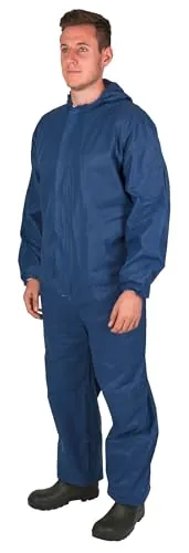 Kerbl 3433 - Mono desechable de Polipropileno, Azul, Tamaño XL