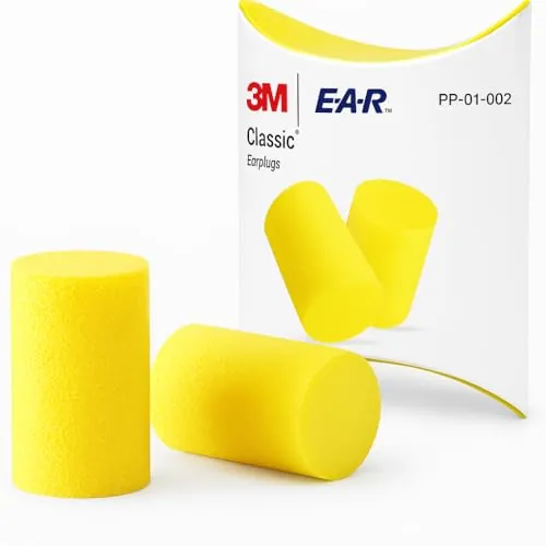 Dpm tapes - Tapones para los oídos - Tapones de espuma para cada uso diario – Para dormir, trabajar, roncar, perforar, estudiar, lijar, trabajar, lijar, soldar, amarillos (20 pares)