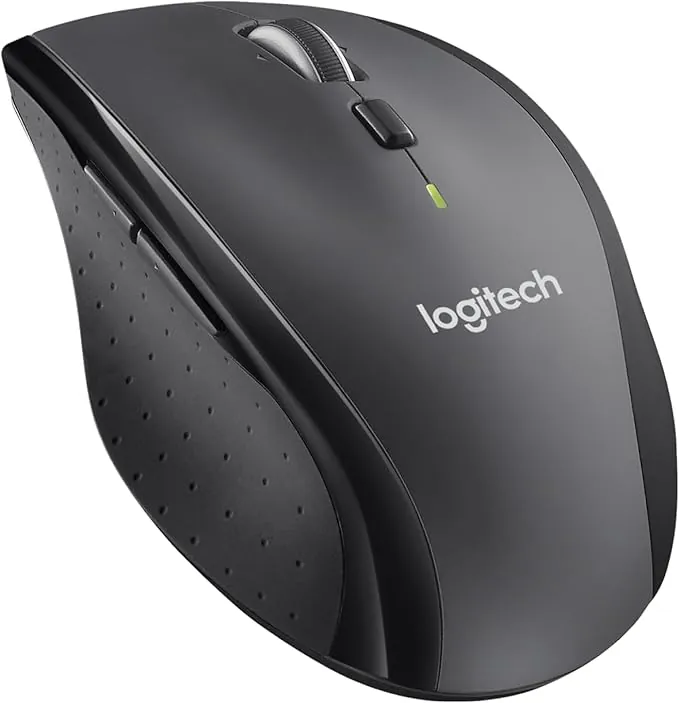 Logitech M705 Marathon Ratón inalámbrico, Receptor Unificador USB de 2,4 GHz, 1000 dpi, 5 Botones Programables, Batería de 3 años, Compatible con PC, Mac, Portátil, Chromebook - Grafito