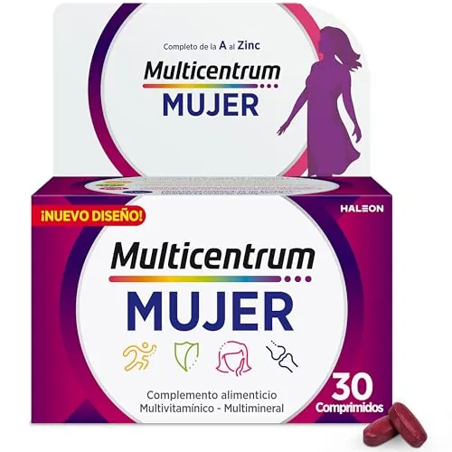 Multicentrum Mujer Multivitamínico Complemento Alimenticio, 30 Comprimidos