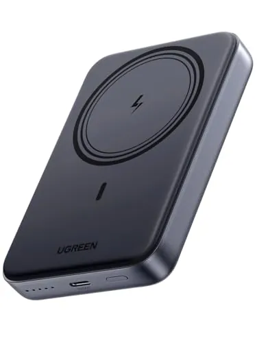UGREEN Zapix Power Bank Inalámbrico Magnético 10000mAh con Carga Rápida USB C 20W PD QC 3.0, Cargador Portátil Compatible con iPhone 17 Pro MAX Air 16 15 14 13 12 Mini Plus Pro MAX