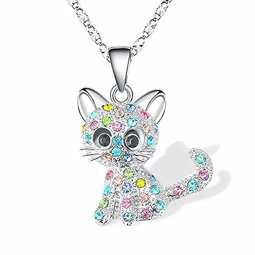 Collar de Gato Lindo para Niñas, Colgante de Gato