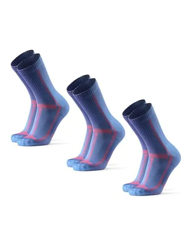 DANISH ENDURANCE Calcetines Running Altos, 3 y 5 Pack Azul 39-42