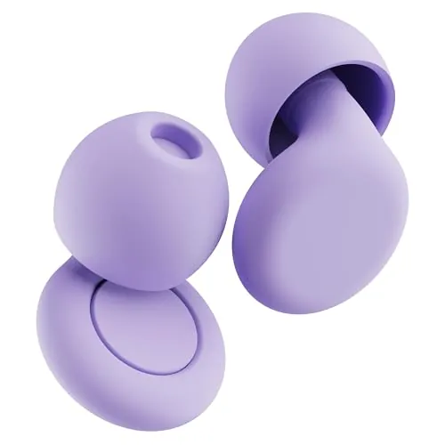 OPEIIN Tapones Oídos Ruido Dormir - nuevo Silicona flexible, tapones reutilizables ultra suaves que reducen el ruido, para dormir, concentrarse o viajar | 8 tipos y tamaños XS/S/M/L|28dB(SNR) (Purple)