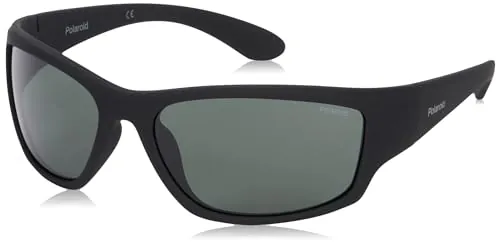 Polaroid Hombre PLD 7005/S RC YYV 63 Gafas de sol, Negro (Black Rubber/Green Pz)