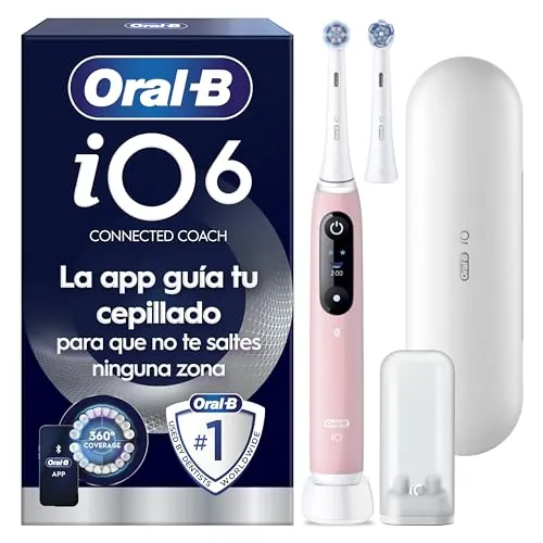 Oral-B iO 6N Cepillo de Dientes Eléctrico, con 2 Cabezales, Rosa