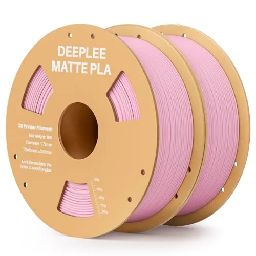 DEEPLEE PLA Mate 1.75 mm, Rosa Cerezo, Pack 2 x 1 kg