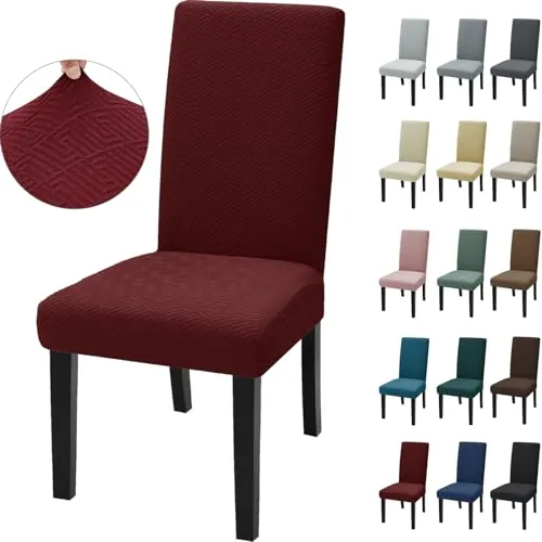 Ystyle Fundas Sillas De Comedor Pack 4, Funda Silla Moderna, Rojo