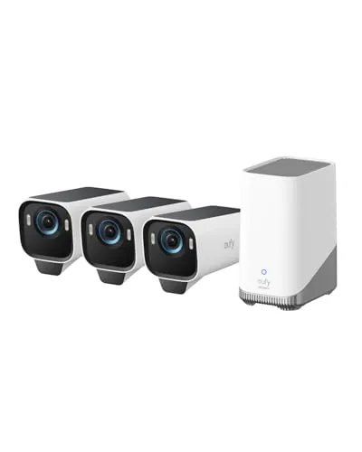 eufy Security S3 Pro eufyCam 3 Pro, 4K Camara vigilancia WiFi Solar