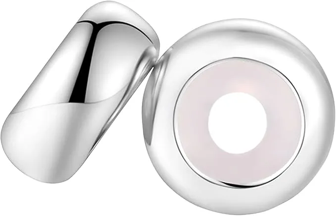 Nazaz 2PCS Espaciadores Abalorios 925 de Plata de Ley de Goma del Charm Stopper, Charm Separadores para Pulsera de Abalorios Tope Compatibles con Pulseras Europeas Pan do ra