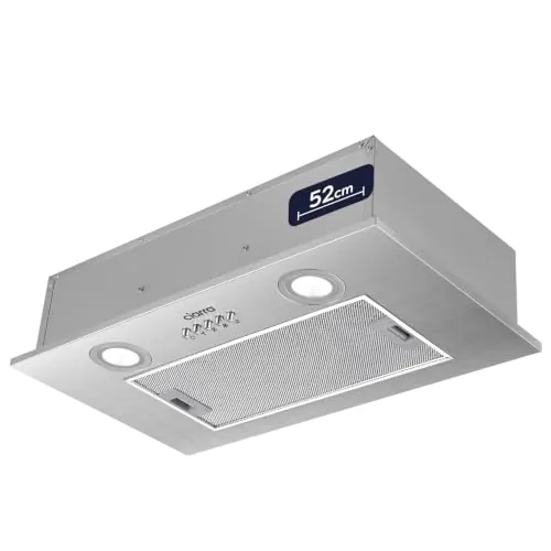 Ciarra Campana Extractora Encastrable 52 cm 300 m³/h Clase B-Plateado