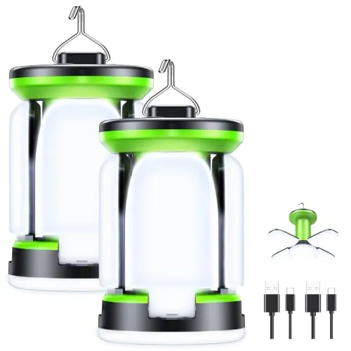 Blukar Lámpara Camping Recargable, 60LED Superbrillante Linterna Camping | 7 Modos Iluminación, Mayor duración, Luz Camping Portátil, Ideal para Camping, Tienda de Campaña, Emergencia, Pesca, etc