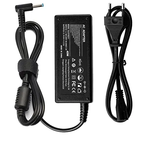 BIUBOTY Cargador 45W 19.5V 2.31A Adaptador Compatible con HP Pavilion X360 11 13 15 Elitebook 840 830 850 Probook 430 440 450 455 470 G3-G8 Stream 14 741727-001 PC Ordenador alimentación 4.5 * 3.0 mm