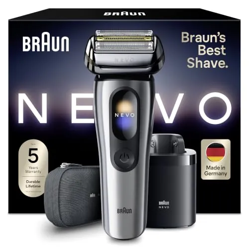 Braun NEVO Afeitadora Eléctrica Hombre, NEVO11005C, Plata