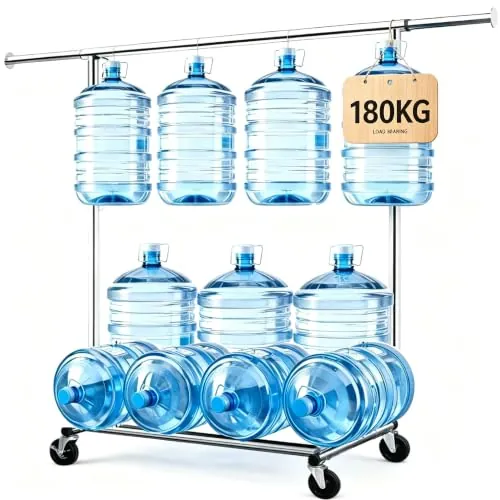 Camabel Burro Ropa con Ruedas y Freno, Perchero Burro Ropa Resistente de Metal, Soporte para Colgar Ropa Ajustable 130-189cm, Capacidad 180kg, Organizador de Armario y Lavandería