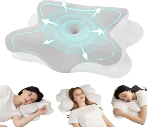 Almohada Cervical,Almohada Ergonómico Espuma de Memoria Almohada para Dormi