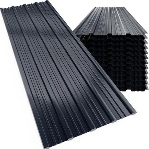 GARDEBRUK 12x Paneles para Tejado 129x46Cm Antracita