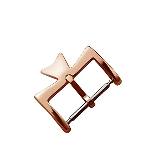 KAVJU Broche de reloj de acero inoxidable para VC Vacheron, hebillas para correa de reloj, broche de Metal plateado, dorado, rosa, dorado, 16MM y 18MM(Rose gold,16mm)
