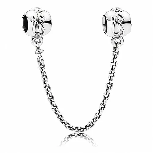 Pandora Icons Cadena de seguridad con inscripción «Family for ever» de plata de ley
