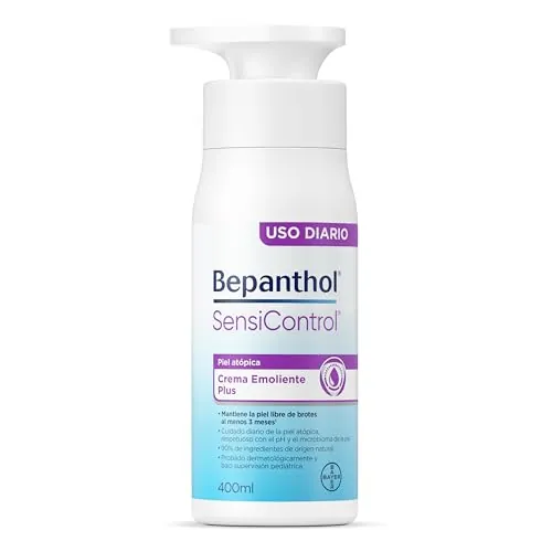 Bepanthol SensiControl Crema Emoliente Piel Atópica, Pantenol, 400ml