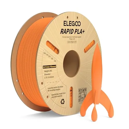ELEGOO Filamento PLA+ de Alta Velocidad 1.75 1KG Naranja