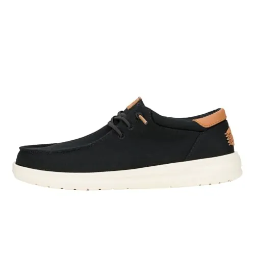 HEYDUDE Paul Canvas, Zapatillas para Hombre - Negro, 43