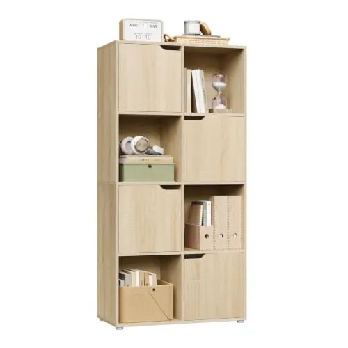 WOLTU Estanteria Libreria de 8 Cubos de Almacenamiento para Libros
