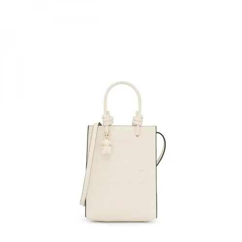 TOUS Mini Bolso Pop Beige, Para Mujer, Medidas 20,5 x 16 x 6 cm, Colección Tous La Rue New