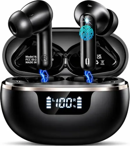 Auriculares Inalambricos Bluetooth 5.4 HiFi Estéreo, 48H Cascos Bluetooth