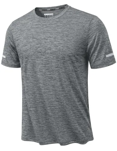 KEFITEVD Camiseta Deportiva Manga Corta Hombre Tops Verano Correr Ligera